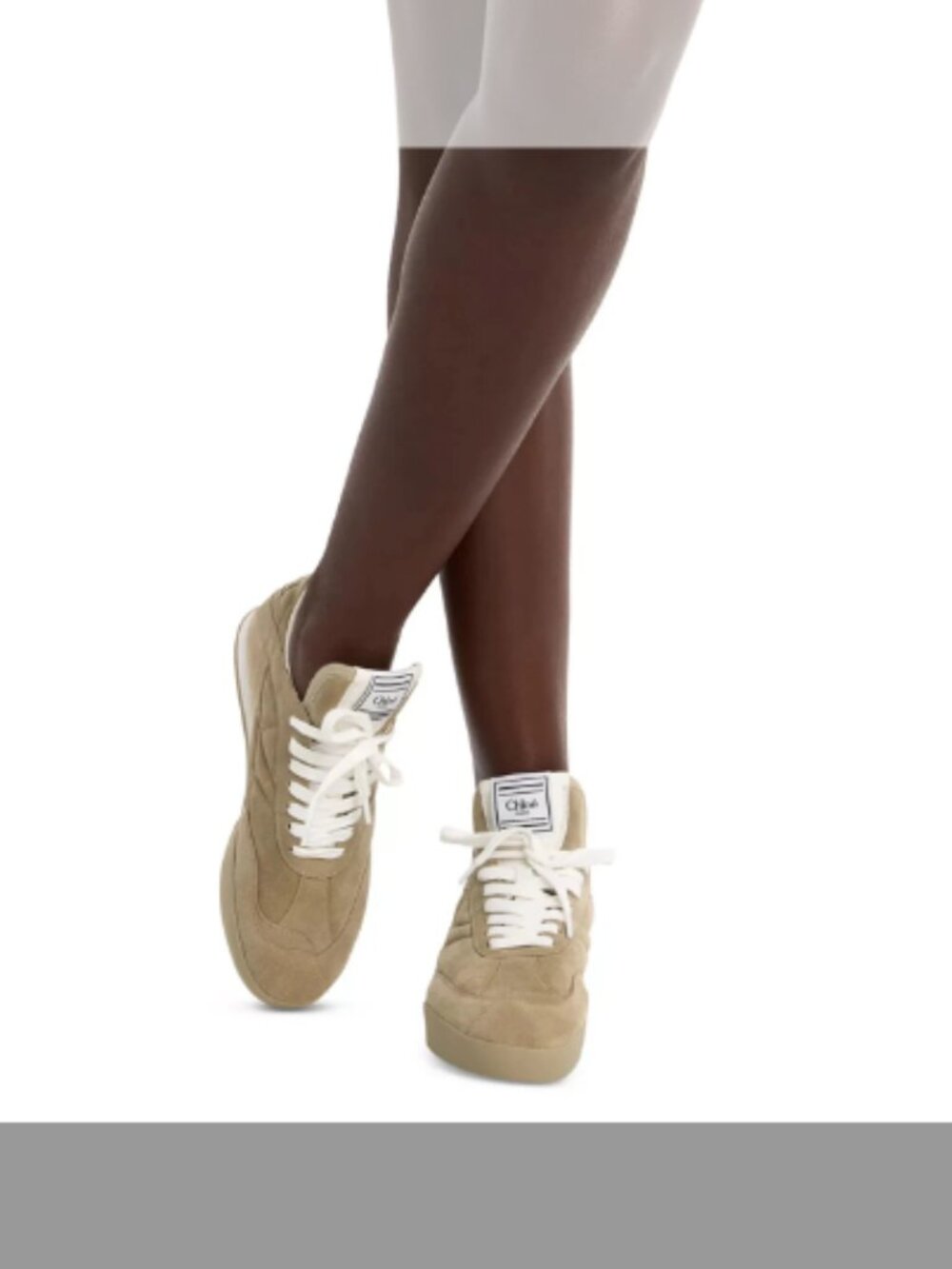 Chloé NIB Women's Kick Sneakers (ORIG. $750) (SIZE 6B)US (36)EU Pale Khaki